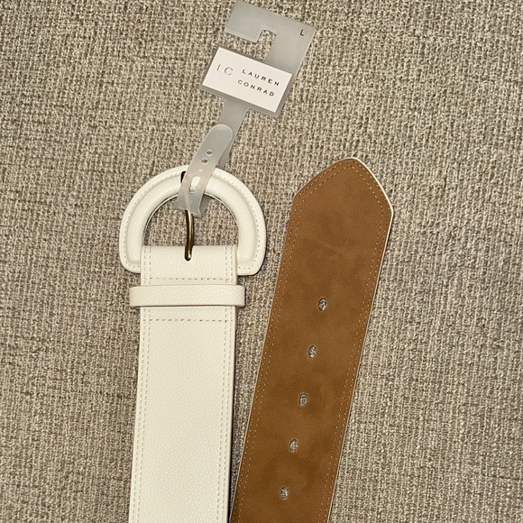 Lauren Conrad Wide Covered Buckle Dress Belt - Picture 3 of 7